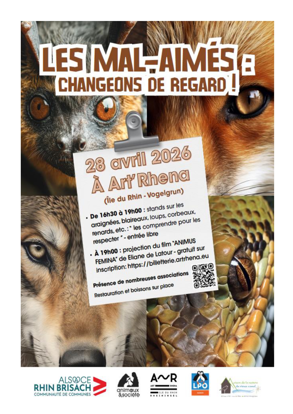 Le Vivarium au forum " Animaux et Société : Les mals aimés "
