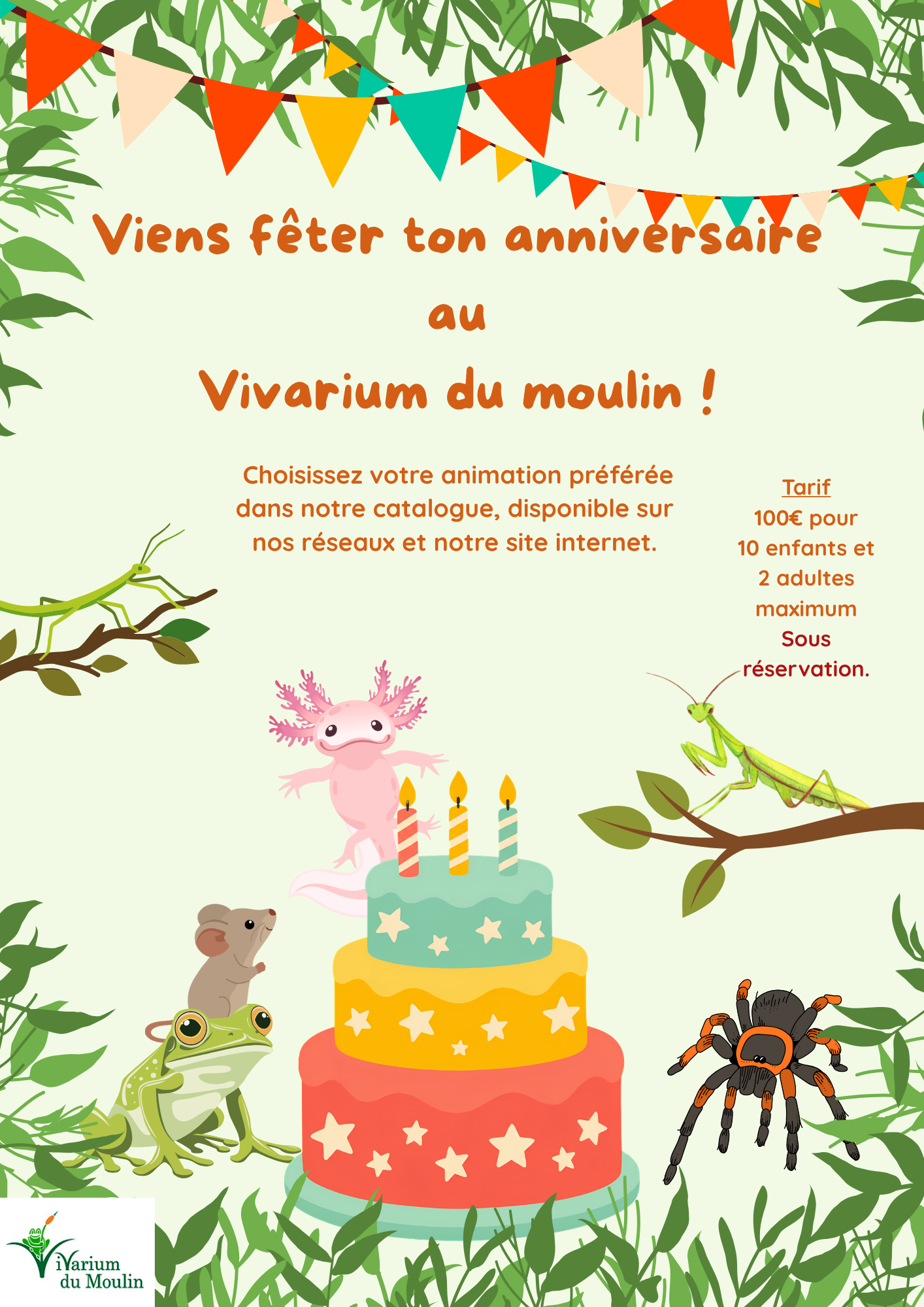 Anniversaire avec les petites bêtes